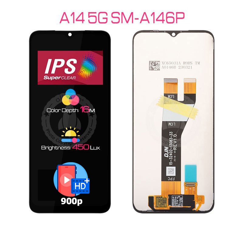ALLPARTS FHD Display for SAMSUNG  A14 4G 5G CD Touch Screen Replacement A145F A146B A146P