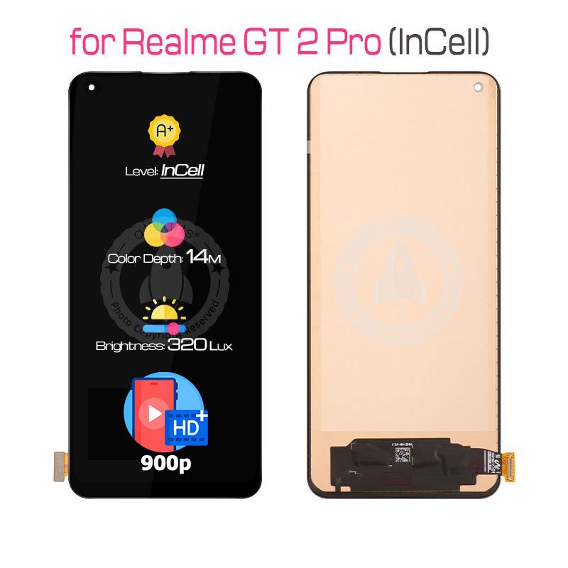 ALLPARTS INCELL Display for OPPO Realme GT 2 Pro LCD Touch Screen Digitizer Replacement RMX3301 RMX3300