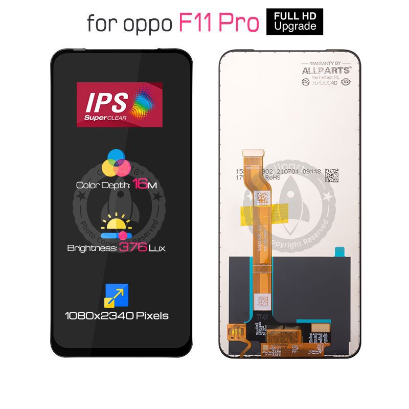 ALLPARTS 6.53'' Display for OPPO F11 Pro LCD Touch Screen Replacemen
