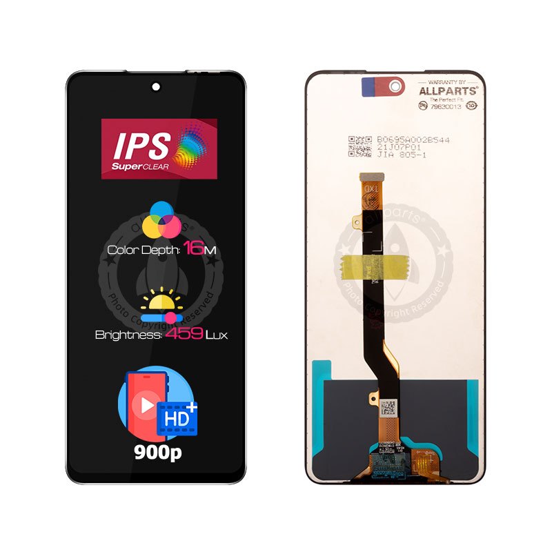 Allparts 6.95 Inch Display For Infinix Note 10 LCD Display Touch Screen Digitizer Replacement X693