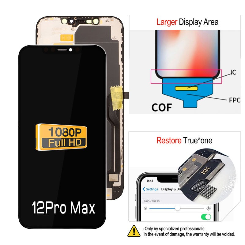 Allparts FHD Display For Ip X Xr Xs Max 11 12 Pro Max LCD Touch Screen Digitizer Replacement