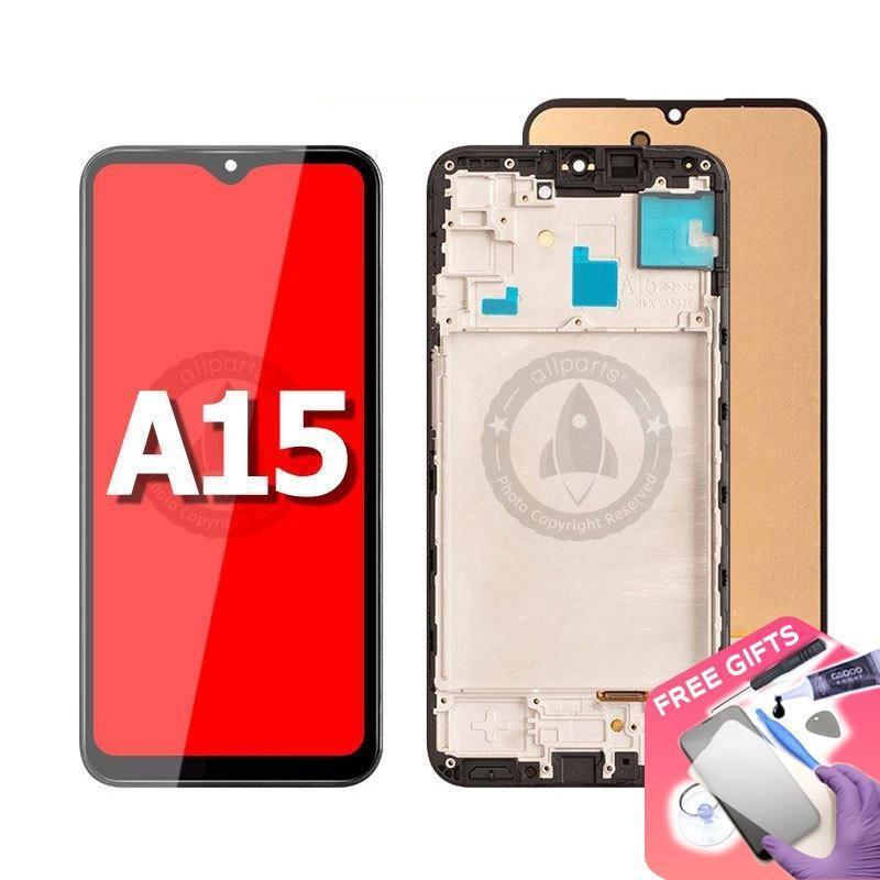 Display para sa Galaxy A15 4G 5G LCD Touch Screen Digitizer Pagpapalit Sa frame A155 A156B