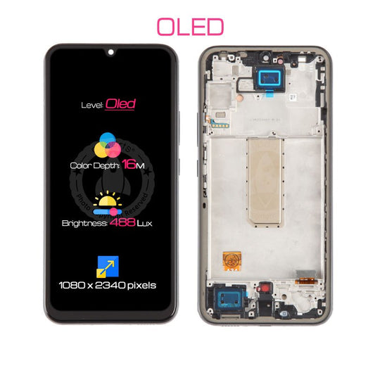 Allparts OLED Display For Galaxy A34 5G LCD Touch Screen Digitizer Replacement Fingerprint
