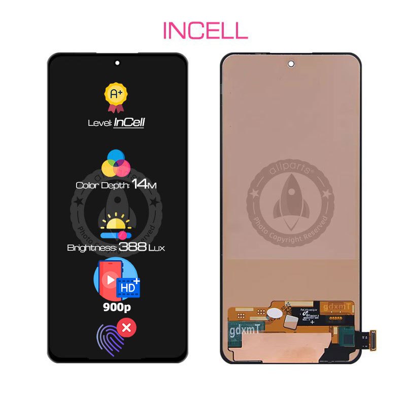 ALLPARTS INCELL AMOLED Display for Redmi Note 14 4G 5G LCD Touch Screen Replacement
