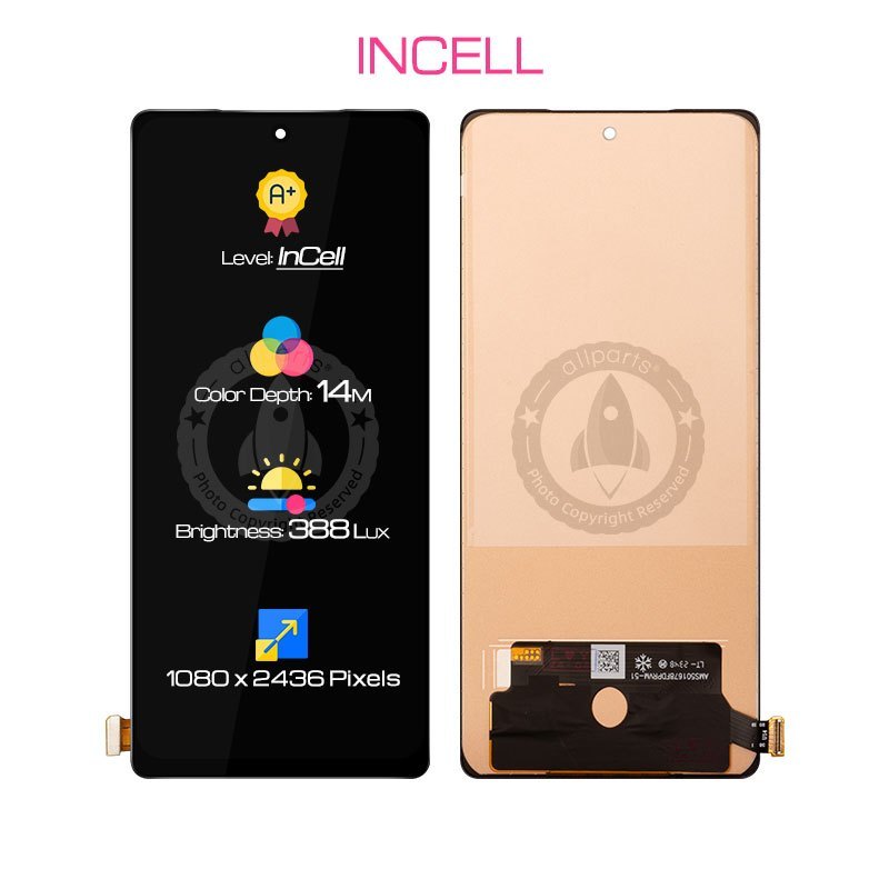 ALLPARTS Display for INFINIX NOTE 40 5G LCD Touch Screen Digitizer Replacement X6852