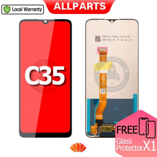 Allparts Display For Oppo Realme C35 Lcd Touch Screen Digitizer Replacement rmx3511