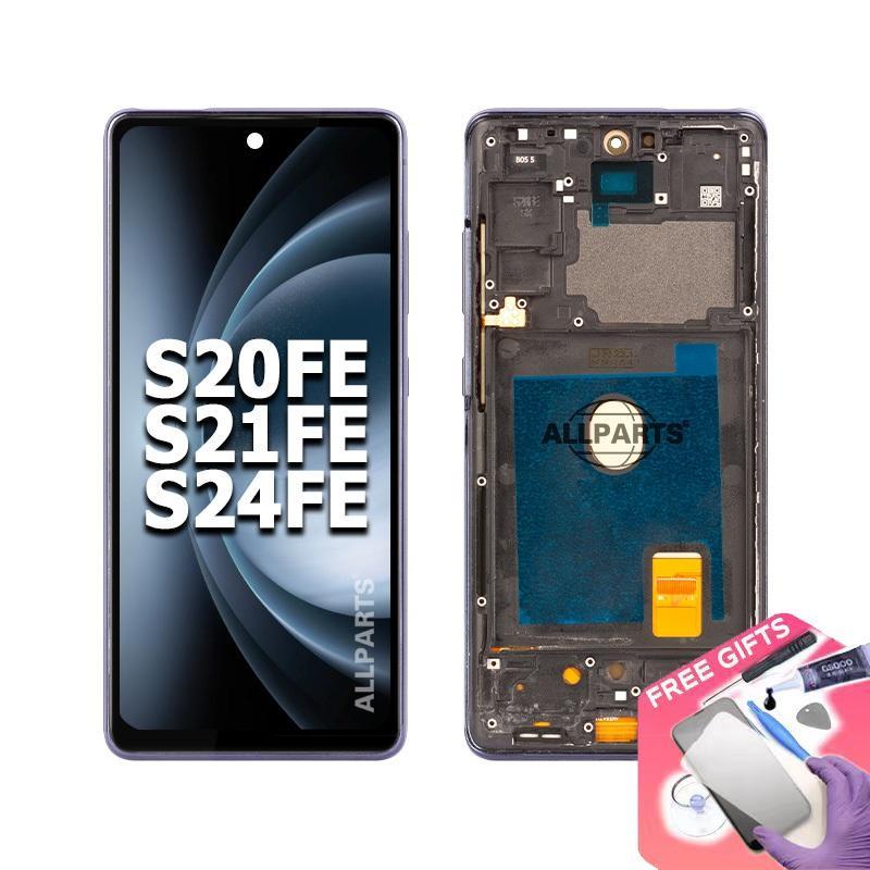 Amoled Display Para sa Galaxy S20 Fe 4G / S20 Lite Lcd Touch Screen Digitizer Pagpapalit Sa frame G780f
