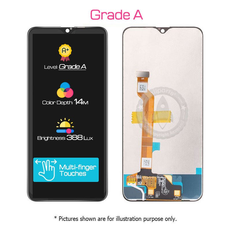 Allparts Display For Oppo A7X Lcd Touch Screen Digitizer Replacement