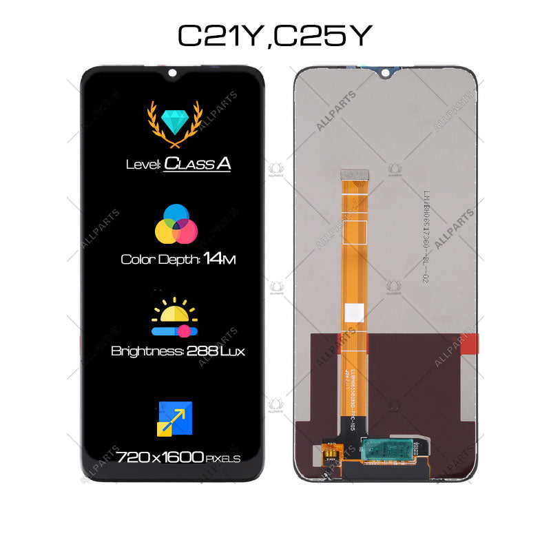 ALLPARTS Display for OPPO Realme C21-Y LCD Touch Screen Digitizer Replacement