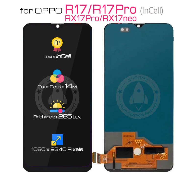 Allparts Display For Oppo R17 Pro Lcd Touch Screen Digitizer Replacement RX17 Pro NEO