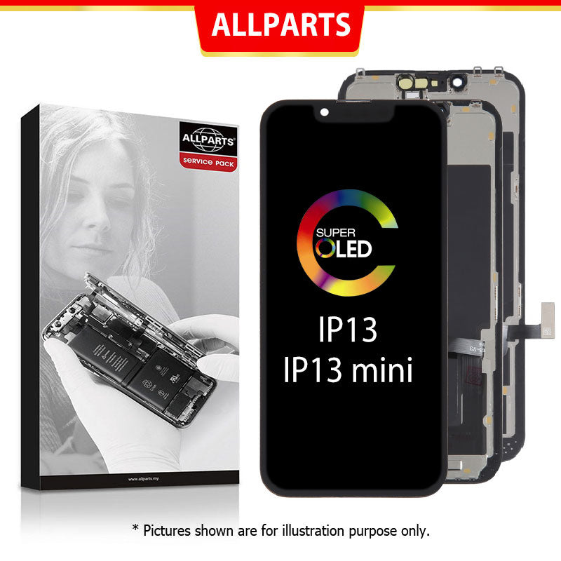 Allparts Display For Ip 13 / 13 Mini Lcd Touch Screen Digitizer Replacement