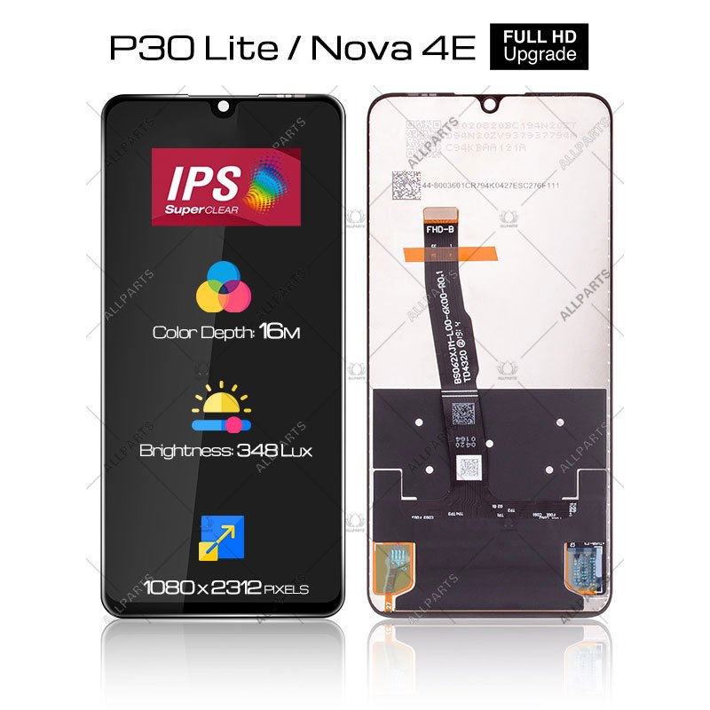 Allparts Display For Huawei P30 Lite Nova 4e Lcd Touch Screen Digitizer Replacement mar-lx2 lx1 AL01