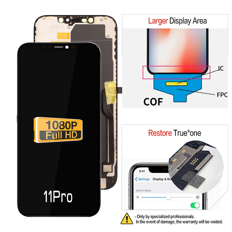 Allparts FHD Display For Ip X Xr Xs Max 11 12 Pro Max LCD Touch Screen Digitizer Replacement