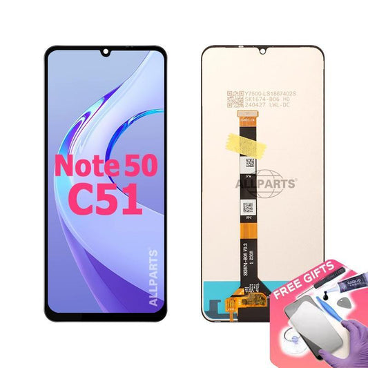 Display for OPPO Realme C51 Note 50 LCD Touch Screen Digitizer Replacement