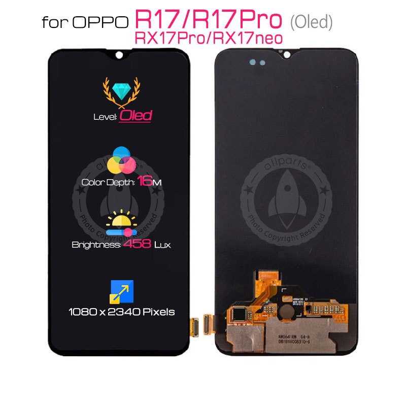 Allparts Display For Oppo R17 Pro Lcd Touch Screen Digitizer Replacement RX17 Pro NEO