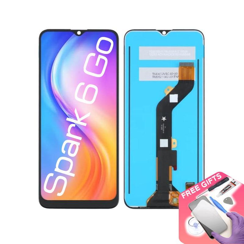 Allparts Display For Tecno Spark 6 Go 2020 2021 Lcd Touch Screen Digitizer Replacement KE5k