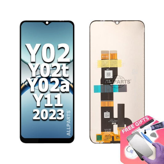 Allparts Display for VIVO Y02 Y02a Y02t Y11 2023 LCD Touch Screen Digitizer Replacements