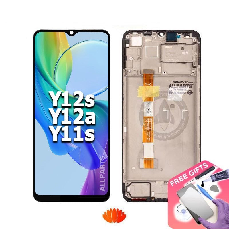 Allparts Display for VIVO Y12s Y12a LCD Screen Replacement with Frame