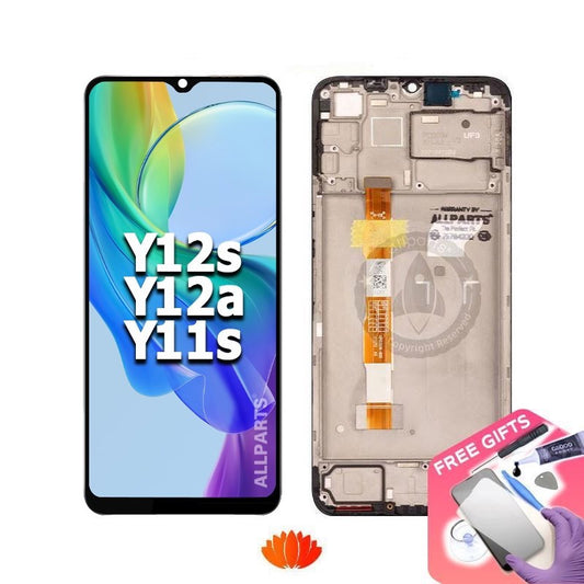 Allparts Display for VIVO Y12s Y12a LCD Screen Replacement with Frame