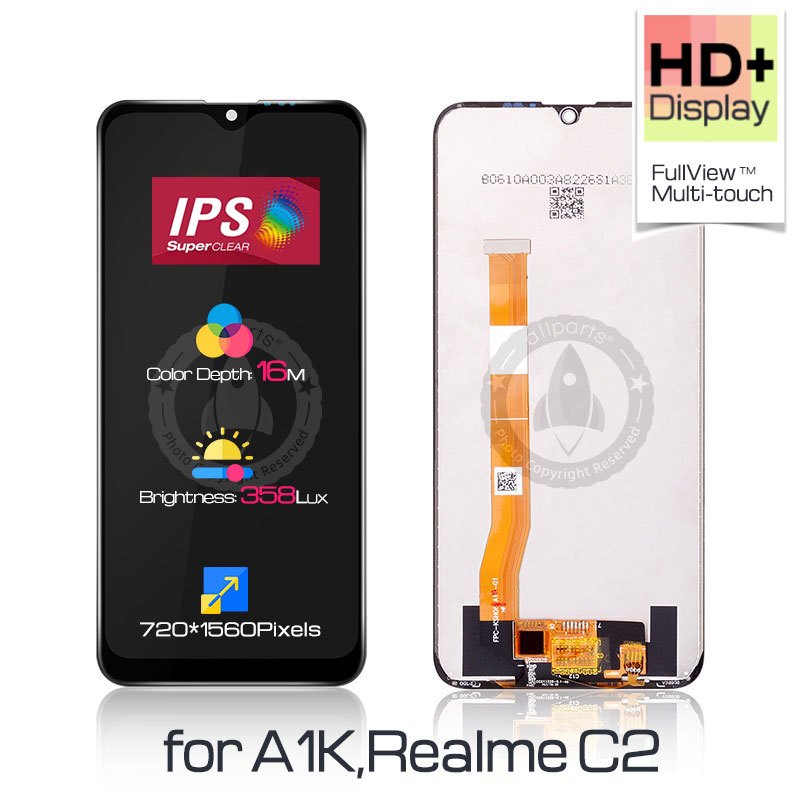 Allparts Display For Oppo Realme C2 Lcd Touch Screen Digitizer Replacement