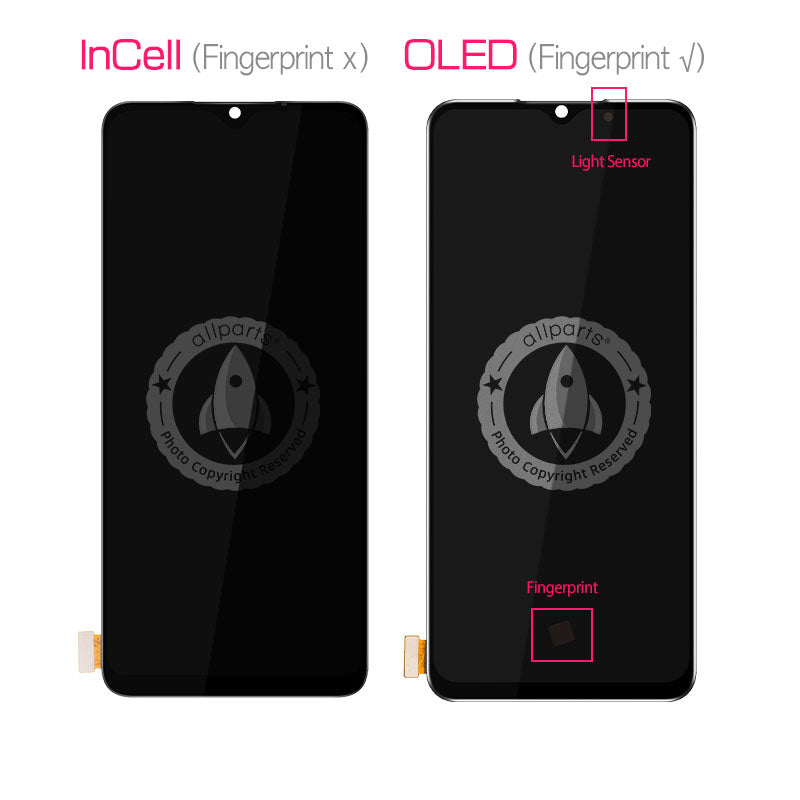 Allparts Display for OPPO A73 2020 LCD Touch Screen Digitizer Replacement