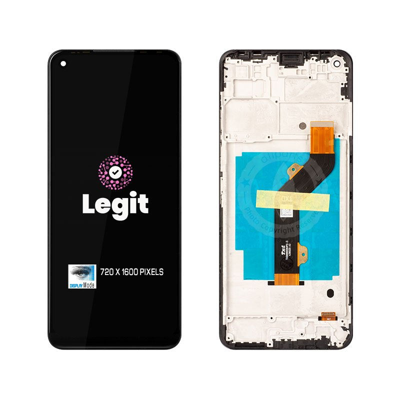 Display para sa Infinix Hot 10 X682 LCD Touch Screen Digitizer Replacement Hot10 X682b X682C na may Frame