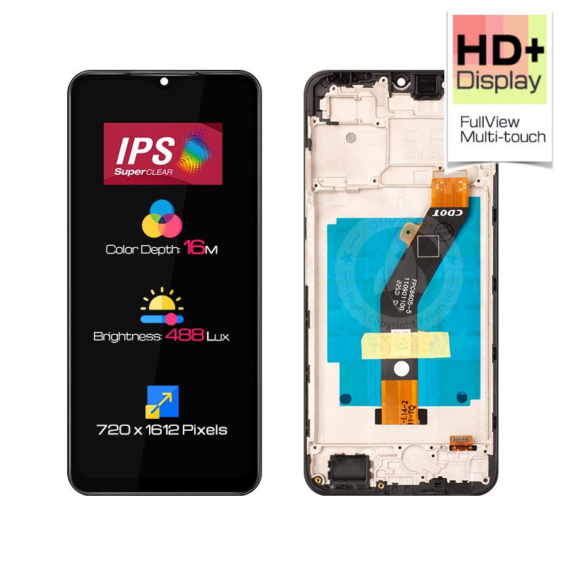 Display para sa Infinix Smart 7 HD X6515 X6516 LCD Touch Screen Digitizer Pagpapalit na may Frame