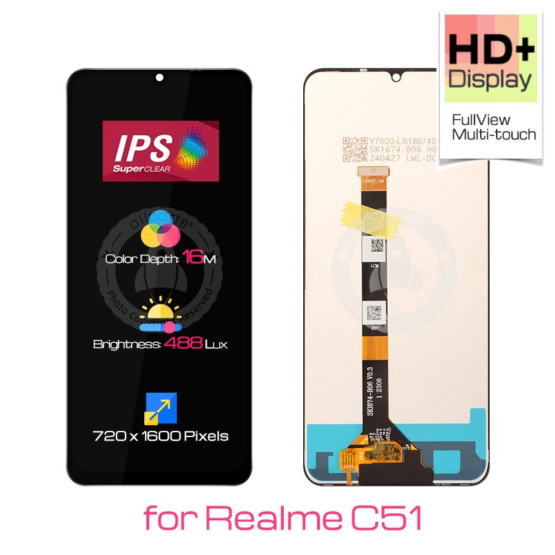 Display para sa OPPO Realme C51 C53 LCD Touch Screen Digitizer Replacement RMX3830 RMX3760