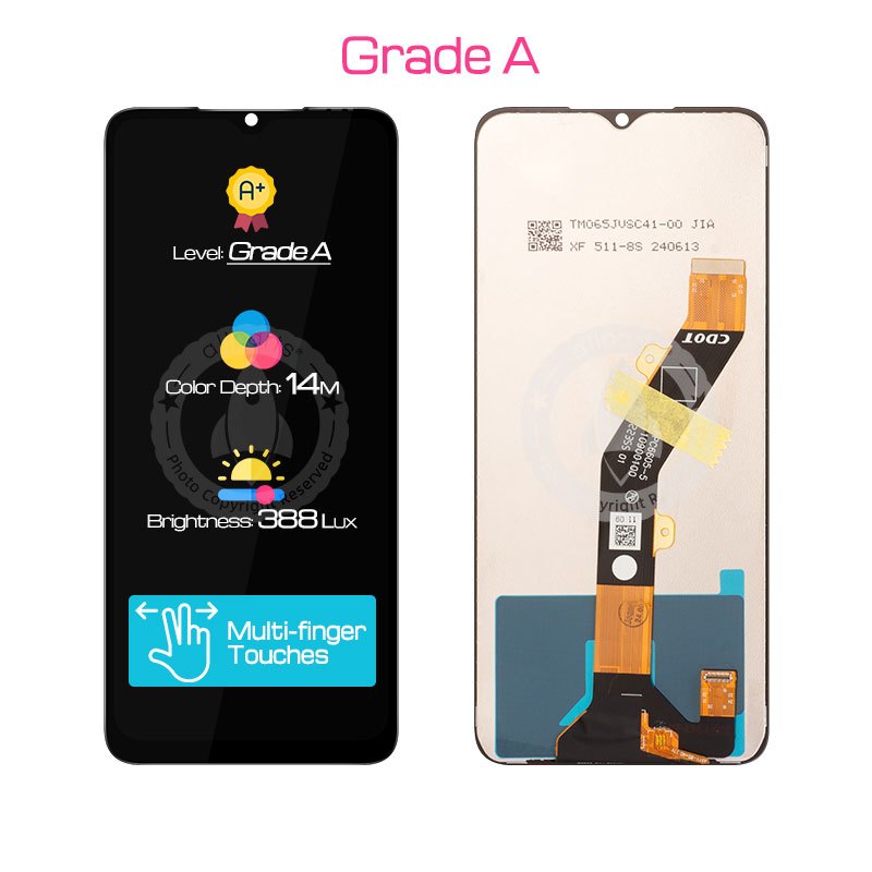 Display para sa iTel P55 5G LCD Touch Screen Digitizer Replacement p661n / p663l / p55t / p665l