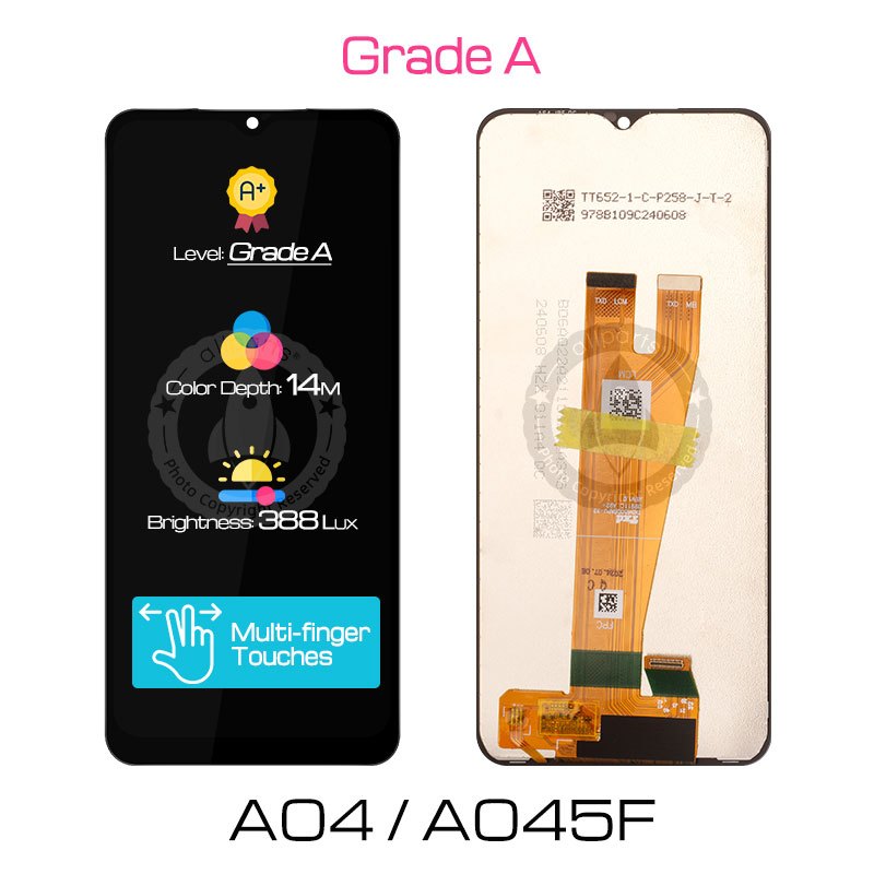 Display para sa Galaxy A04 LCD Touch Screen Digitizer Replacement A045F A045M