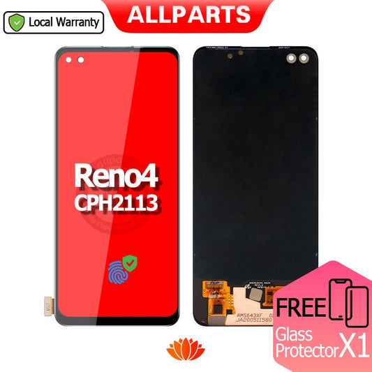 ALLPARTS OLED Display for OPPO Reno 4  LCD Touch Screen Digitizer Replacement CPH2113