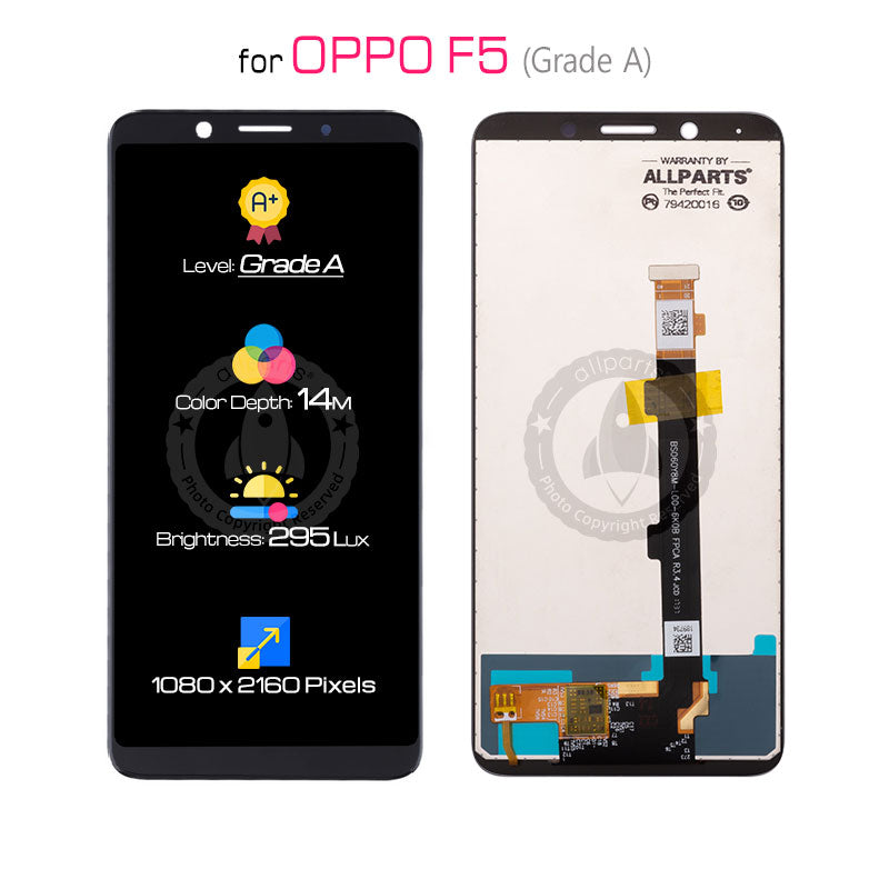 Allparts Display For Oppo F5 / F5 Youth / A73 LCD Touch Screen Digitizer Replacement